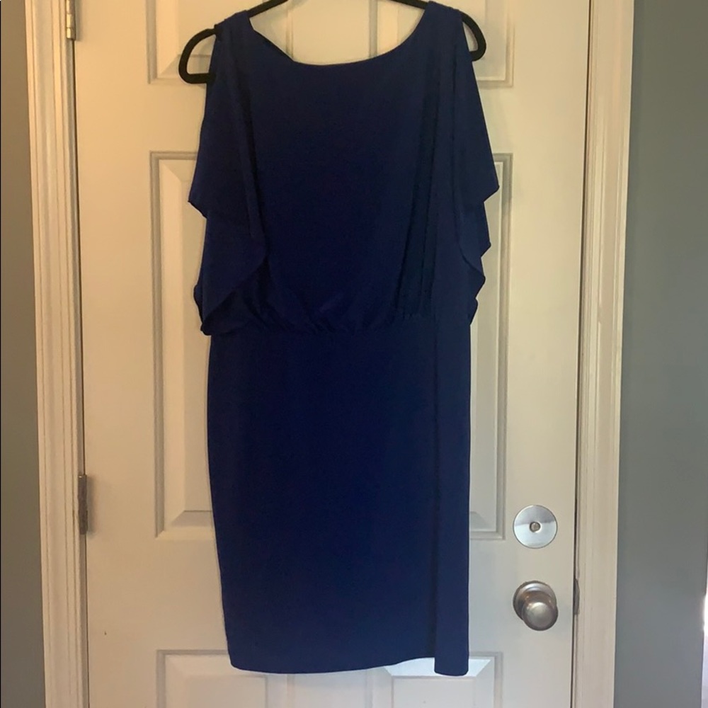Royal blue cocktail dress